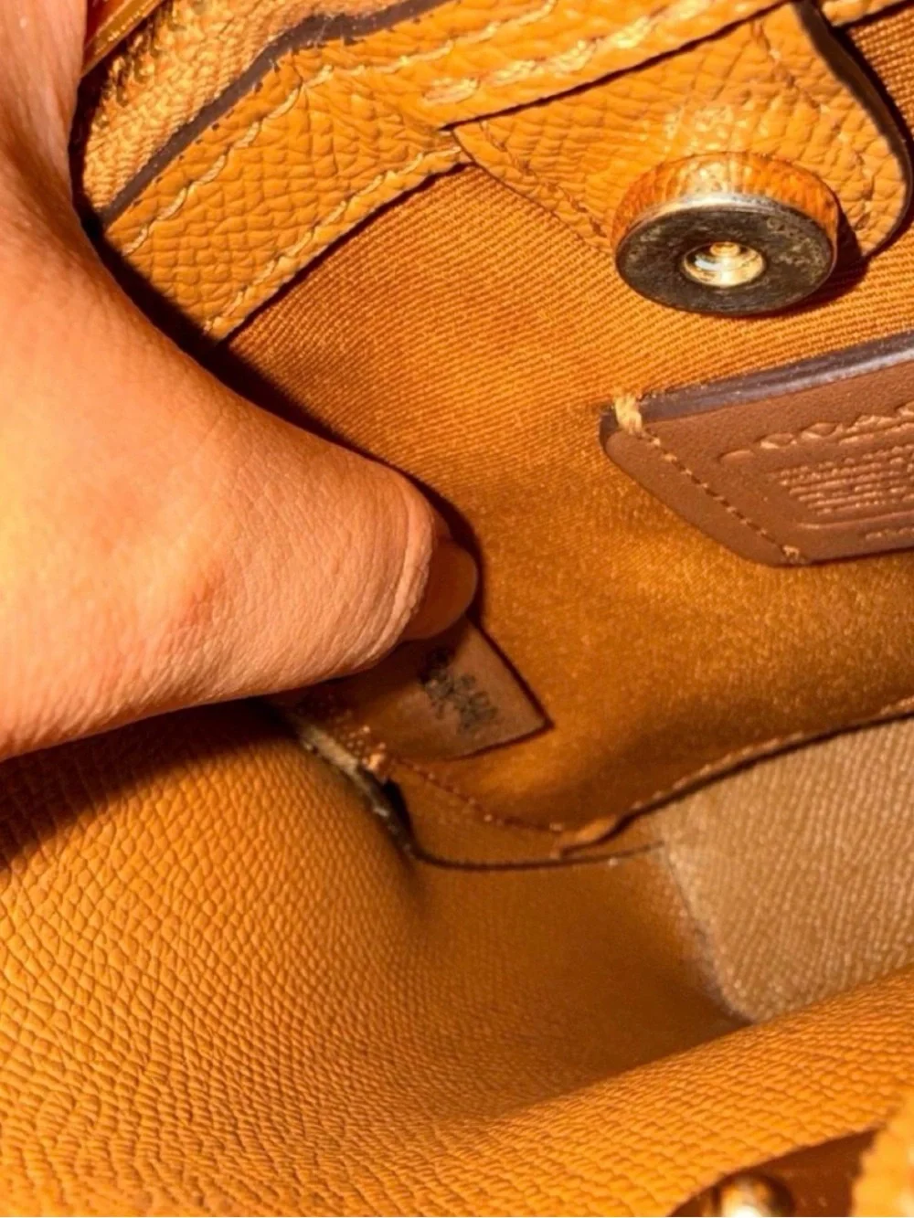 Coach crossbody tan